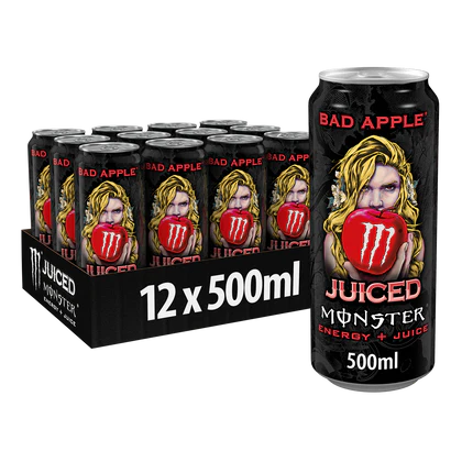 12x Monster Energy Juiced Bad Apple