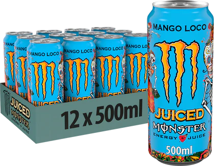 12x Monster Energy Juiced Mango Loco