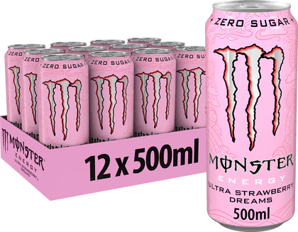 12x Monster Energy Ultra Strawberry Dreams