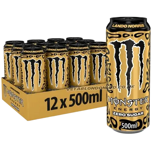 12x Monster Energy Golden Lando Norris Zero Sugar